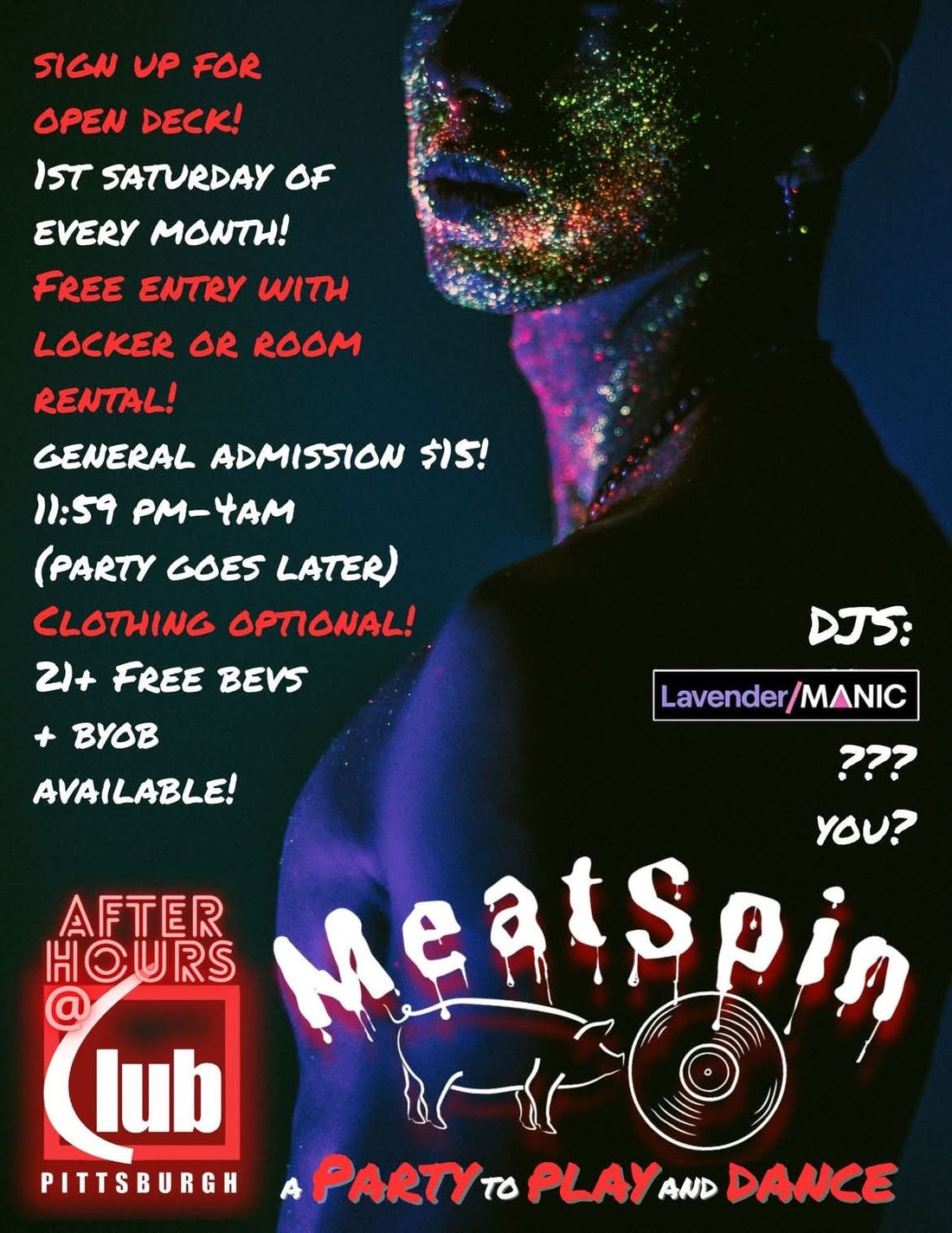 DEC 06: After Hours @ Club Pitt presents: MEATSPIN