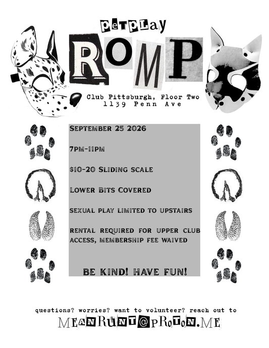 SEP 25: PET PLAY ROMP